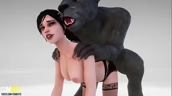 Utie bitch mating with furry big cock monster 3d porn wild life