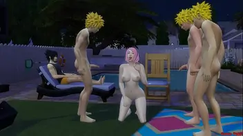 Sakura Follada Por Los Clones De Naruto Gangbang Al Frente De Sasuke Su Marido Cornudo Netorare