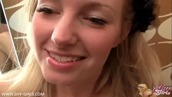 Tiny Blonde Creampied In A Hotel Bathroom