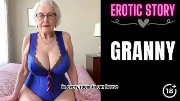 Granny Story Step Grandson Satisfies His Step Grandmother Part 1