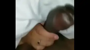 Married woman plays with my big black cock