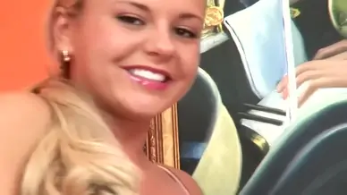 Lucky man fucks a brunette while a blonde watches the scene