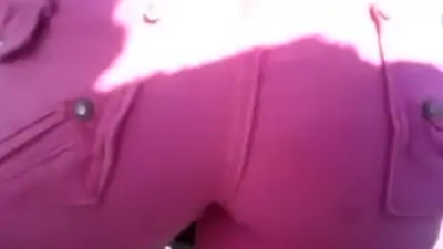 Touching an arousing ass in a crowd