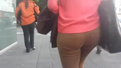 Sexy lady walking in the city