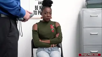 Ebony girl fucked in public