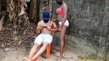 Ebony outdoor sex african