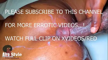 Ebony thick oiled massage