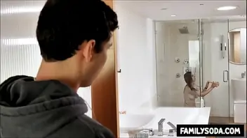 Family fucking in the shower
