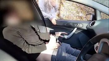 Female masterbation in car