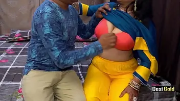 Indian neighbour aunty boobs sucked by youn boy
