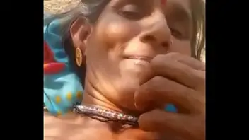 Indian old hot aunty village telugu