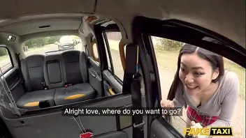 Lesbian fake taxi driver