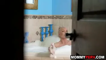 Step mom and step daughter catch son masturbating