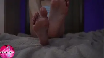 Young foot massage
